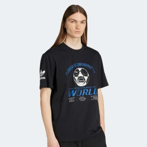 adidas Originals 90s Football Tee mężczyźni T-Shirty i Polo czarny rozmiar Odzież