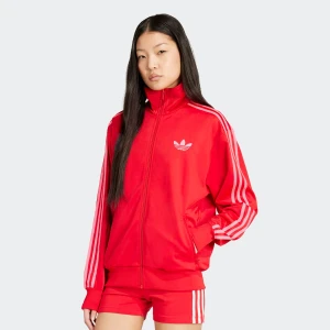 adidas Originals Adicolor Classic Firebird Loose Track Top kobiety Bluzy czerwony rozmiar Odzież