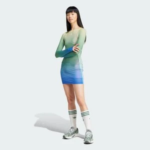 adidas Originals Allover Print Long Sleeve Mini Dress