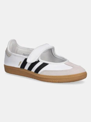 adidas Originals baleriny skórzane Samba Jane kolor biały JR1402