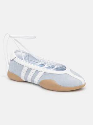 adidas Originals baleriny zamszowe Taekwondo Mei Ballet W kolor niebieski JR5758