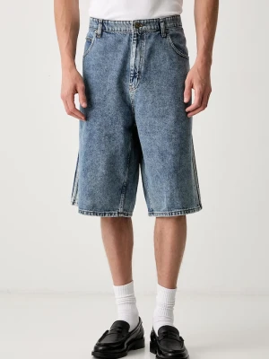 adidas Originals bermudy męskie jeansowe Firebird niebieski