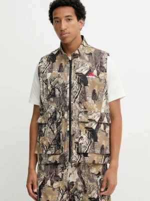 adidas Originals bezrękawnik bawełniany OG Camo Vest kolor beżowy przejściowy KD6258