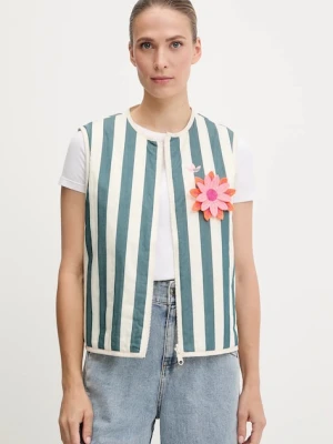 adidas Originals bezrękawnik damski kolor beżowy przejściowy KC0674