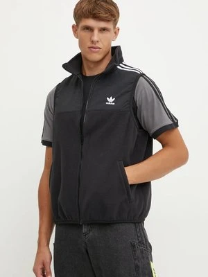 adidas Originals bezrękawnik Fleece Vest męski kolor czarny przejściowy IZ4799