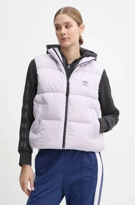 adidas Originals bezrękawnik puchowy Regen Down Vest damski kolor fioletowy zimowy IW8366