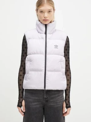 adidas Originals bezrękawnik puchowy Regen Down Vest damski kolor fioletowy zimowy IW8366