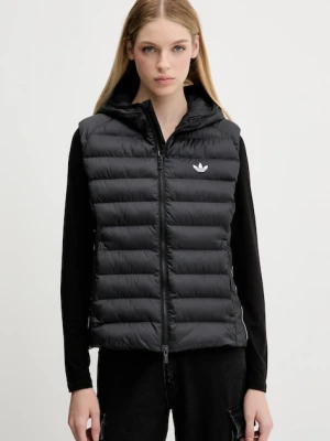 adidas Originals bezrękawnik Slim Vest kolor czarny przejściowy JX2943