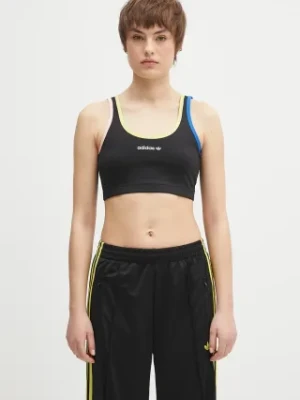 adidas Originals biustonosz sportowy Linear kolor czarny gładki JD2735