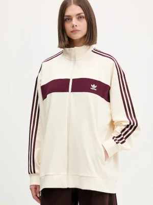 adidas Originals bluza 3-Stripes damska kolor beżowy wzorzysta KA7751
