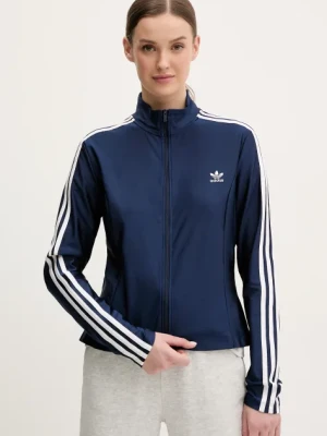 adidas Originals bluza 3-Stripes damska kolor granatowy z aplikacją JD5023