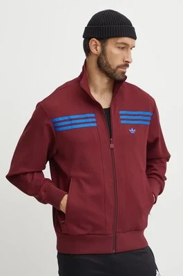 adidas Originals bluza 70s Track Top męska kolor bordowy z aplikacją JN5963