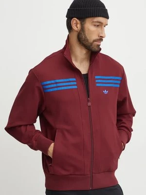 adidas Originals bluza 70s Track Top męska kolor bordowy z aplikacją JN5963