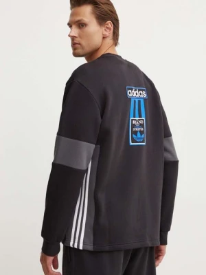 adidas Originals bluza Adibreak Crew męska kolor czarny z aplikacją IY4853