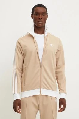 adidas Originals bluza Adicolor Classics Beckenbauer Track Top męska kolor beżowy wzorzysta IZ1858