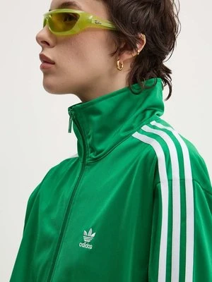 adidas Originals bluza Adicolor Classics Firebird damska kolor zielony z aplikacją IP0604