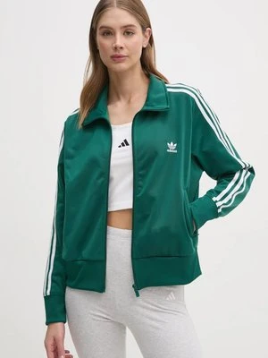 adidas Originals bluza Adicolor Classics Firebird damska kolor zielony z aplikacją JC8262