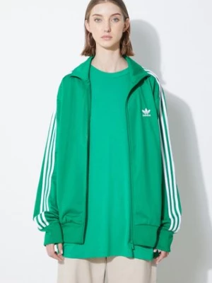 adidas Originals bluza Adicolor Classics Firebird męska kolor zielony z aplikacją IU0762