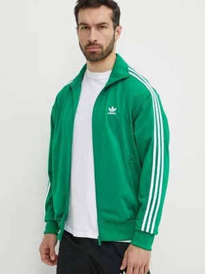 adidas Originals bluza Adicolor Classics Firebird męska kolor zielony z aplikacją IU0762