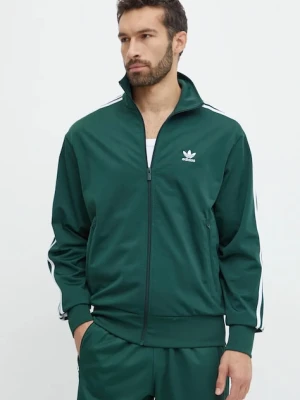adidas Originals bluza Adicolor Classics Firebird męska kolor zielony z aplikacją IY9892