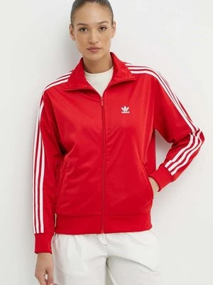 adidas Originals bluza Adicolor Classics Loose Firebird damska kolor czerwony z aplikacją IP0602