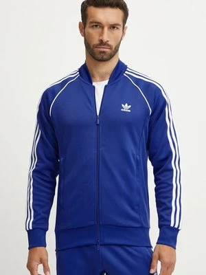 adidas Originals bluza Adicolor Classics męska kolor niebieski z aplikacją IY9850