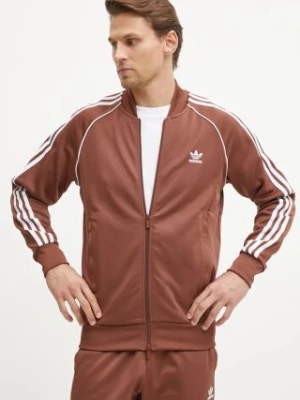 adidas Originals bluza Adicolor Classics SST Tracktop męska kolor brązowy wzorzysta IY9855