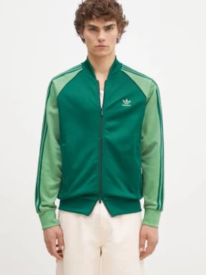 adidas Originals bluza Adicolor Classics SST Tracktop męska kolor zielony wzorzysta IY8731