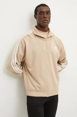 adidas Originals bluza Adicolor męska kolor beżowy z aplikacją IX5215