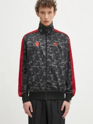 adidas Originals bluza adidas Originals x BAPE SSTR PACK Firebird Track Top AOP kolor czarny wzorzysta JN7117
