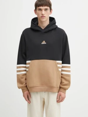 adidas Originals bluza Archive Hoodie męska kolor czarny z kapturem wzorzysta JY2797