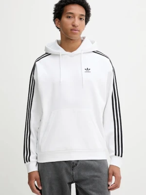 adidas Originals bluza Baggy Hoodie męska kolor biały z kapturem z aplikacją JY1414