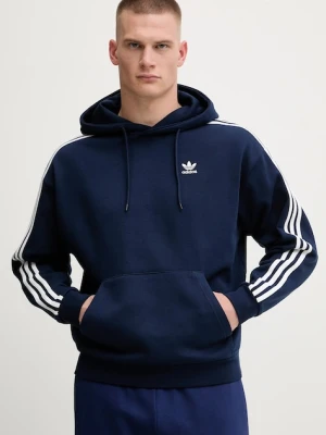 adidas Originals bluza Baggy Hoodie męska kolor granatowy z kapturem z aplikacją JP1075