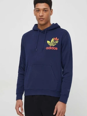adidas Originals bluza bawełniana granatowy