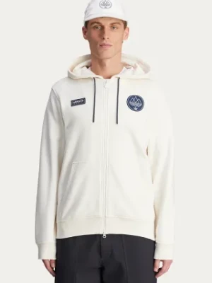 adidas Originals bluza bawełniana adidas originals x SPZL Billinge męska kolor beżowy z kapturem gładka JN5433