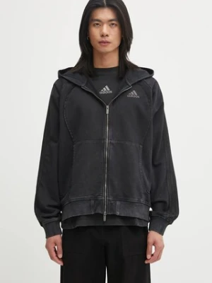 adidas Originals bluza bawełniana Adilenium Tg Hd męska kolor czarny z kapturem gładka KF8527