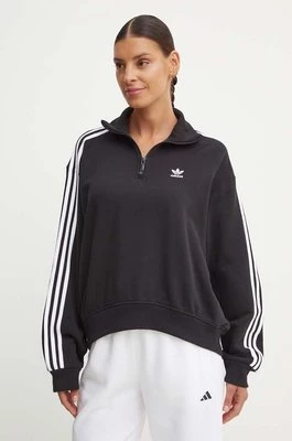 adidas Originals bluza bawełniana damska kolor czarny z aplikacją IY7258