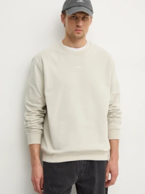 adidas Originals bluza bawełniana Essential męska kolor beżowy gładka JD3304