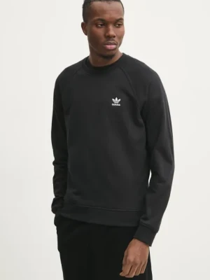 adidas Originals bluza bawełniana Essential męska kolor czarny gładka JD2412