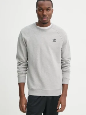 adidas Originals bluza bawełniana Essential męska kolor szary melanżowa JD2413