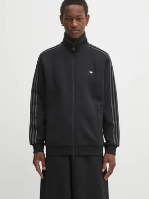 adidas Originals bluza bawełniana Prem Track Top męska kolor czarny gładka JY2736