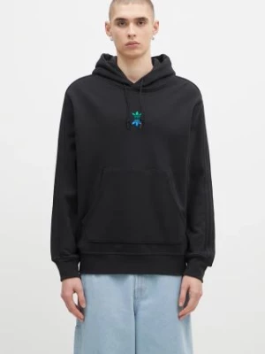 adidas Originals bluza bawełniana Rolling Links Hoodie Hoodie męska kolor czarny z kapturem z aplikacją IW6657