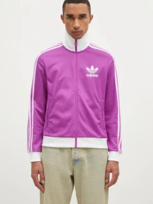 adidas Originals bluza Beckenbauer Track Top damska kolor fioletowy z aplikacją IY2220