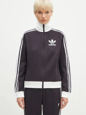 adidas Originals bluza Beckenbauer Tracktop damska kolor fioletowy wzorzysta IY2219