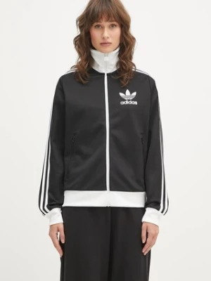 adidas Originals bluza Classic TT damska kolor czarny z nadrukiem HZ3743