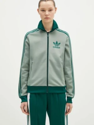 adidas Originals bluza Clastic Tracktop damska kolor turkusowy z aplikacją JC5809