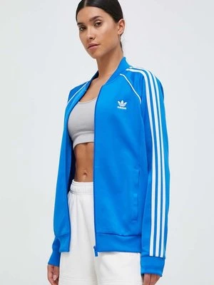 adidas Originals bluza damska kolor niebieski z aplikacją IL3794