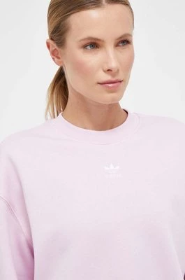 adidas Originals bluza damska kolor różowy gładka