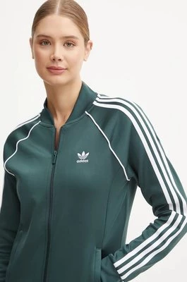 adidas Originals bluza damska kolor zielony wzorzysta IY2168