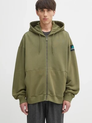 adidas Originals bluza EQT Hoodie męska kolor zielony z kapturem gładka JX1572